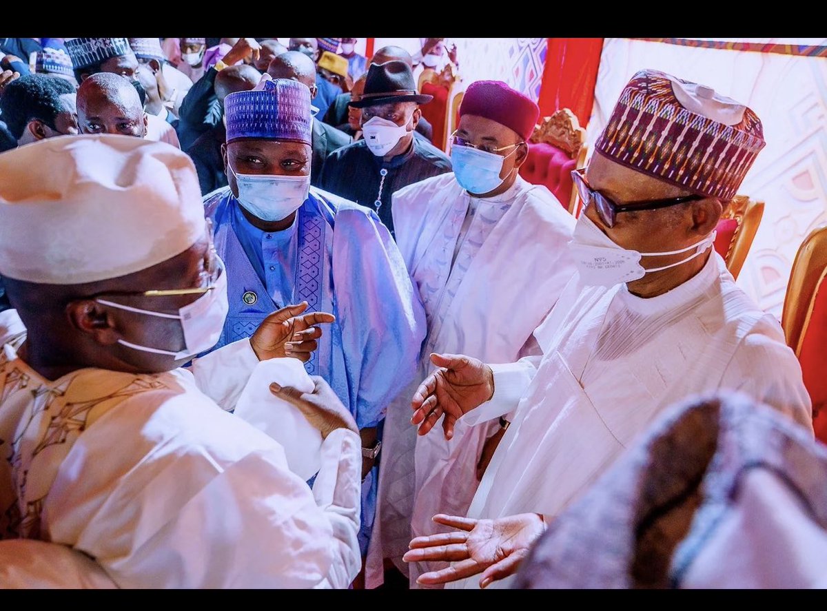 For your information , Atiku is attending Buhari's son wedding plus Goodluck  Jonathan and former Niger President. Don't dey insult each other oooo, make  friends. Kano is full ., image size:1200x887