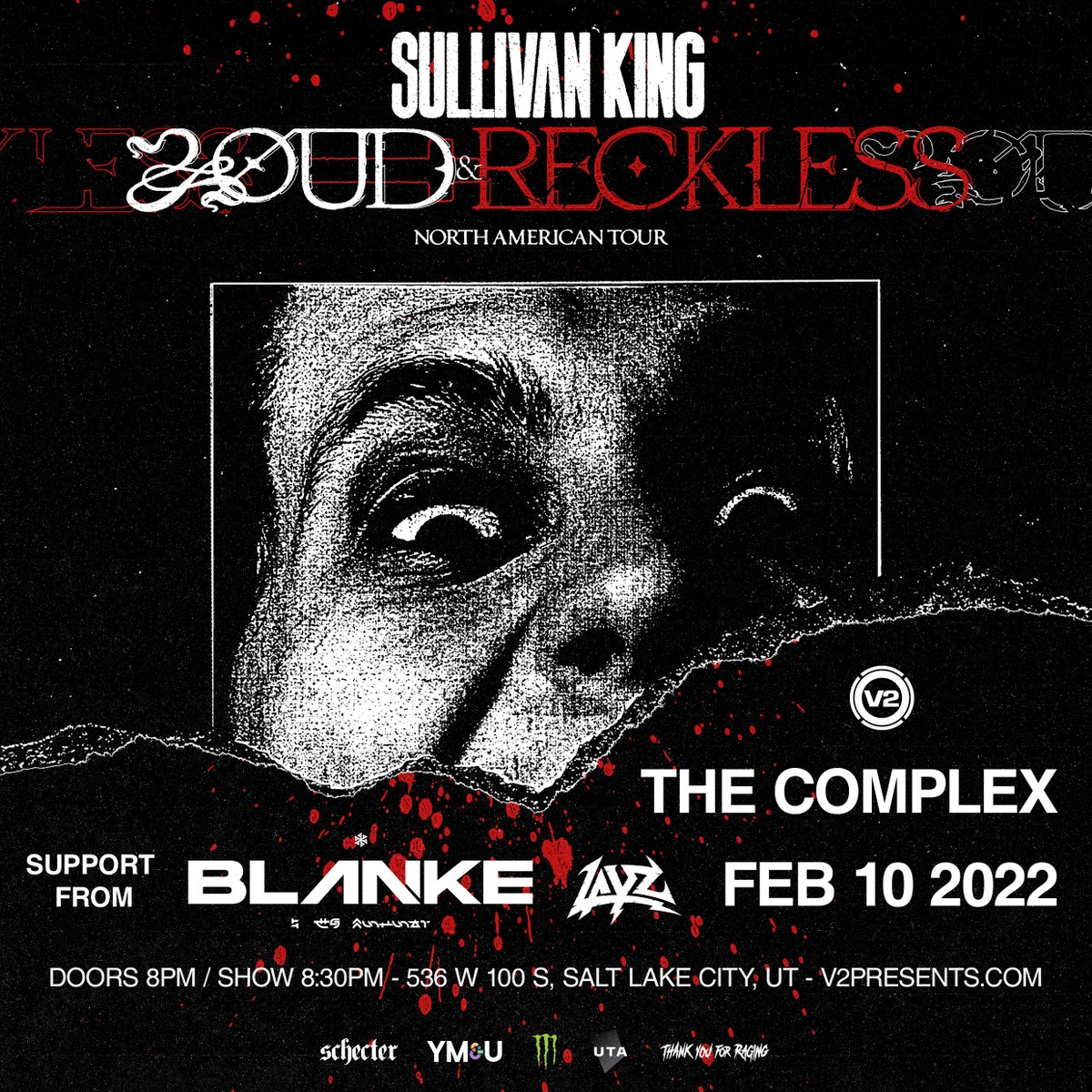 V2Presents's tweet image. Ticket for @SullivanKing: Loud &amp;amp; Reckless Tour - Salt Lake City are on sale NOW! 🔥

Go to ➡️ v2tix.info/SullivanKing