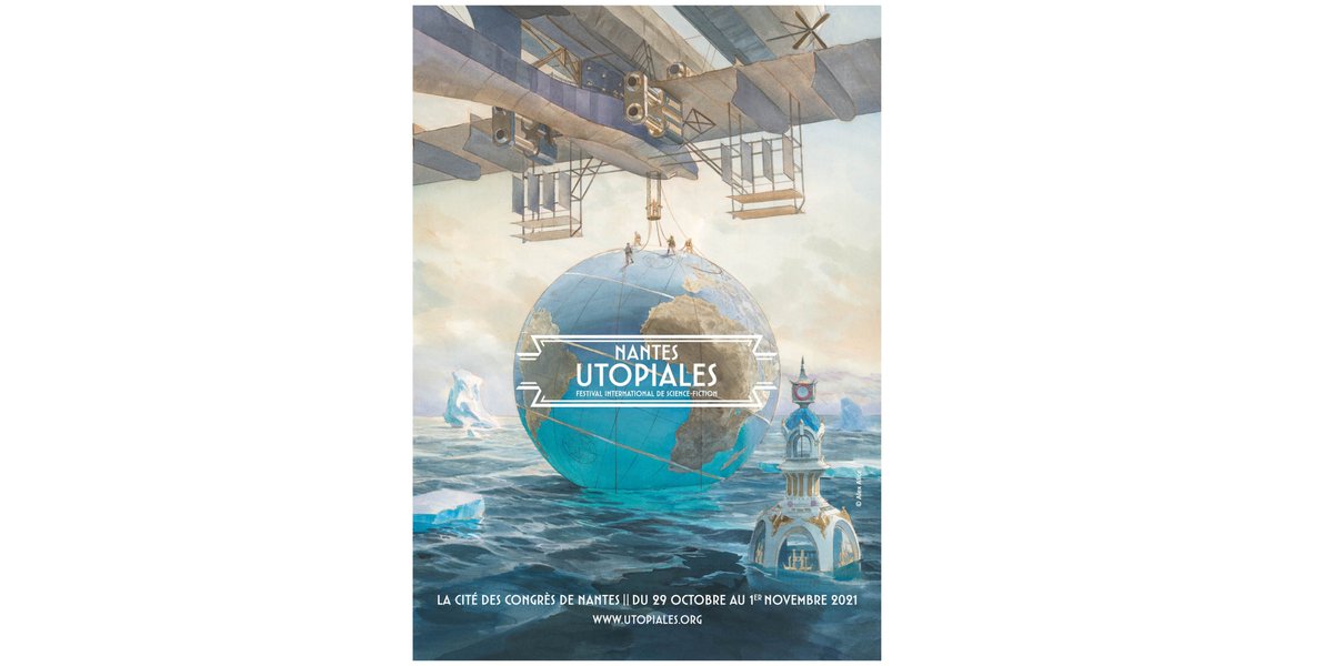 AFFICHE 2021 || Toute l'équipe des Utopiales est fière de vous dévoiler l'affiche de la 22e édition du festival ! Elle est signée Alex Alice. #utopiales2021 #sciencefiction