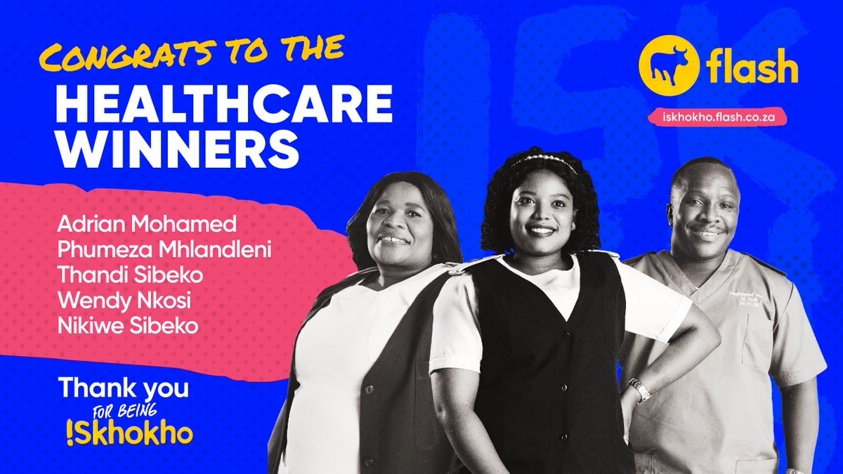 flashgroup_za's tweet photo. Congratulations to last week's #iSkhokho nomination winners!
Each winner was nominated by you and randomly selected.
Find out how to nominate at https://t.co/iUOAFZ2qam
#healthcareworkers #Competition #Mzansinurses https://t.co/fJFnhplqZo