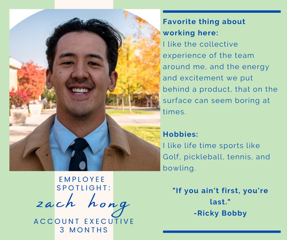 paylogics's tweet photo. Our employee spotlight today is Zach! He contributes a lot of energy and excitement to the team! 

#employeespotlight #hr #payroll #smallbusiness https://t.co/vdkx4KlGw8
