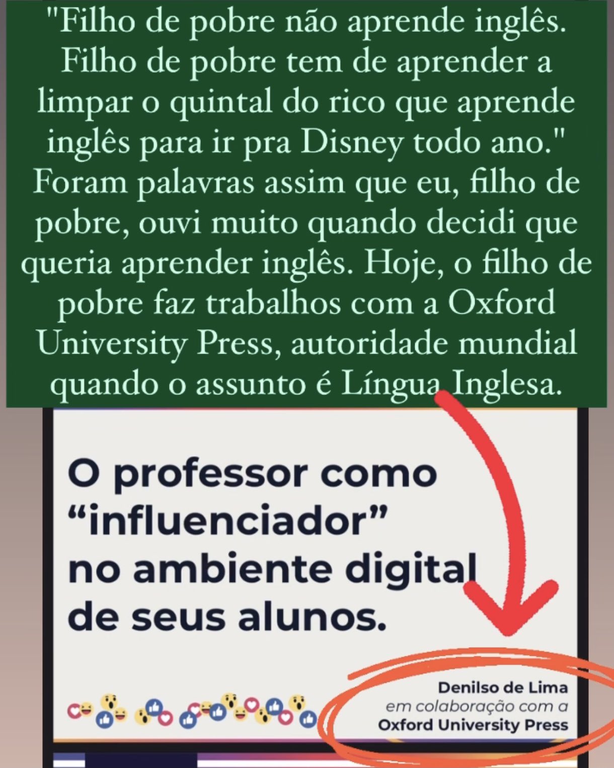 Inglês na Ponta da Língua on X: Nunca desista dos seus sonhos e nunca  permita que os outros digam que você não pode. Quem decide o que você é  capaz ou não