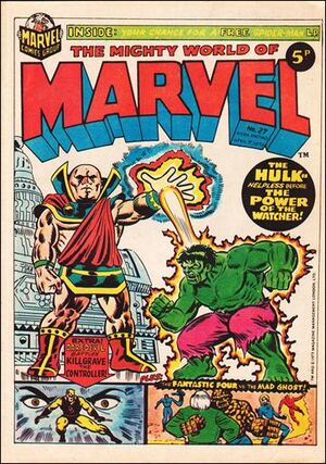 uk_marvel's tweet photo. 7th April 1973
#MightyWorldofMarvel #27 #TheWatcher sets his sights on #Hulk plus #Daredevil & #FantasticFour still up against Mad (Red) Ghost
#SpiderManComicsWeekly #8 #SpiderMan vs #Daredevil (ASM #16) & #Thor v Carbon Copy Man (JintoM #90) https://t.co/cH2FQ3EGLQ