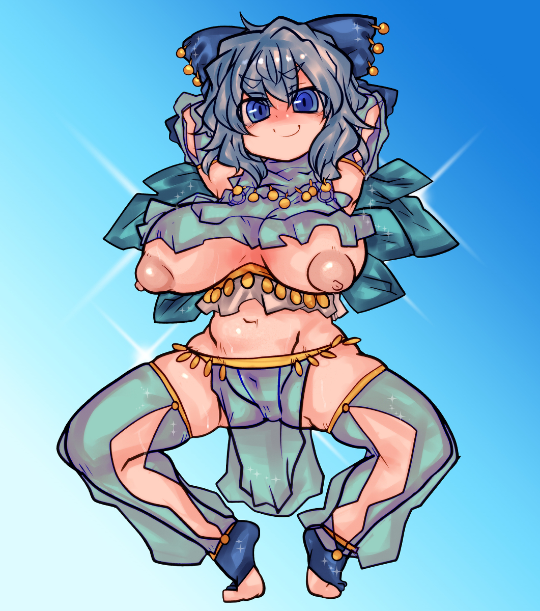 [R-18] ガニ股ポージング踊り子チルノ #東方 #チルノ https://t.co/lQsjwXVXKM 