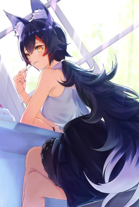 ミオしゃ誕生日おめでとう🐺🎂  

#みおーん絵 