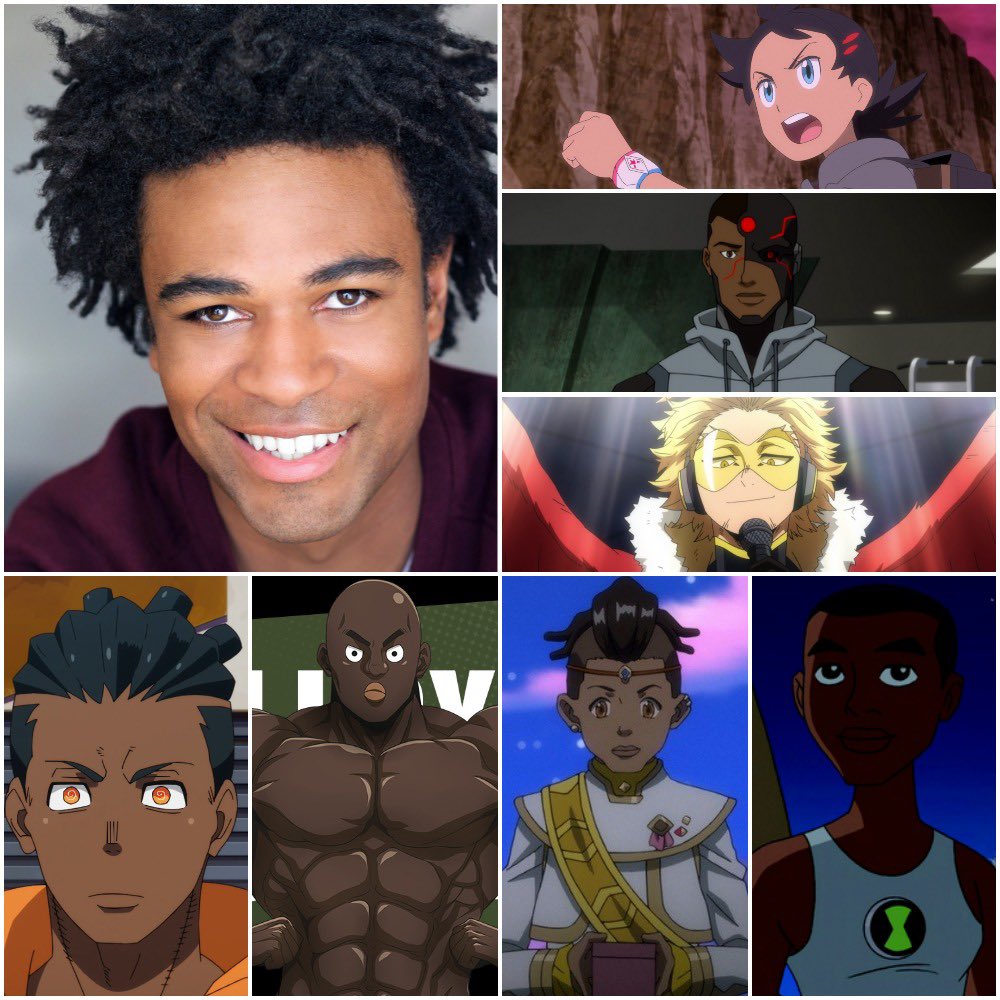 #ZenoRobinson voices #FireForce 🔥, #OnePunchMan 👨🏻‍🦲, #CannonBusters, #Pokemon Journeys ⚡on #Netflix and as #Hawks 🦅 in #MyHeroAcademia. Outside of #Anime, Zeno portrays #Cyborg 🦾 in #YoungJustice and Alan Albright 🔥 in #Ben10 🟢.

#AnimationIsNotAGenre #DiversityInAnimation