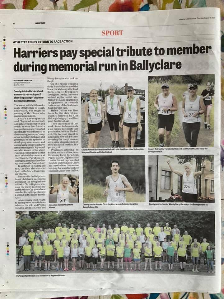 CAntrimHarriers's tweet photo. @CAntrimHarriers all over this weeks @nabbeytimes - go and get one before they are all gone!
#goCAH #happyharriers #noracingnoreport #supportinglocalclubs https://t.co/v9QCyzWRg6