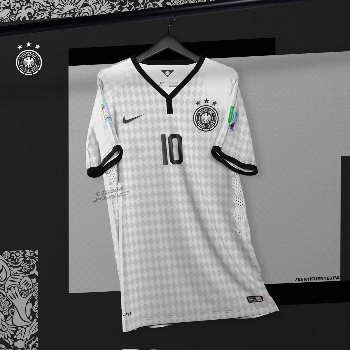 SantiFuentesTW's tweet photo. #Proyecto2014 by @SantiFuentesTW 

[3/6] 🇩🇪

Home Jersey @DFB_Team_EN x @nikefootball / @pumafootball / @lottosport 

El proyecto se basa en rediseñar la camiseta de Alemania con las marcas más destacadas del Mundial 2014.

Se agradece 💟 &amp; 🔄

#Alemania #Germany #Deutschland https://t.co/5YamIwNt8R