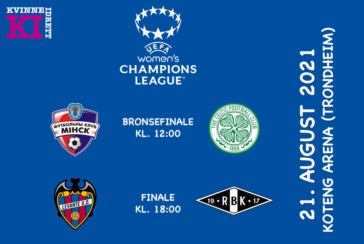 Vi er på plass i Trondheim og klar for å dekke morgendagens kamper i #WUCL Spesielt kampen mellom Levante og Rosenborg blir meget viktig for norsk fotball! Lykke til <a href="/RBKvinner/">Rosenborg Ballklub Kvinner</a> 😊