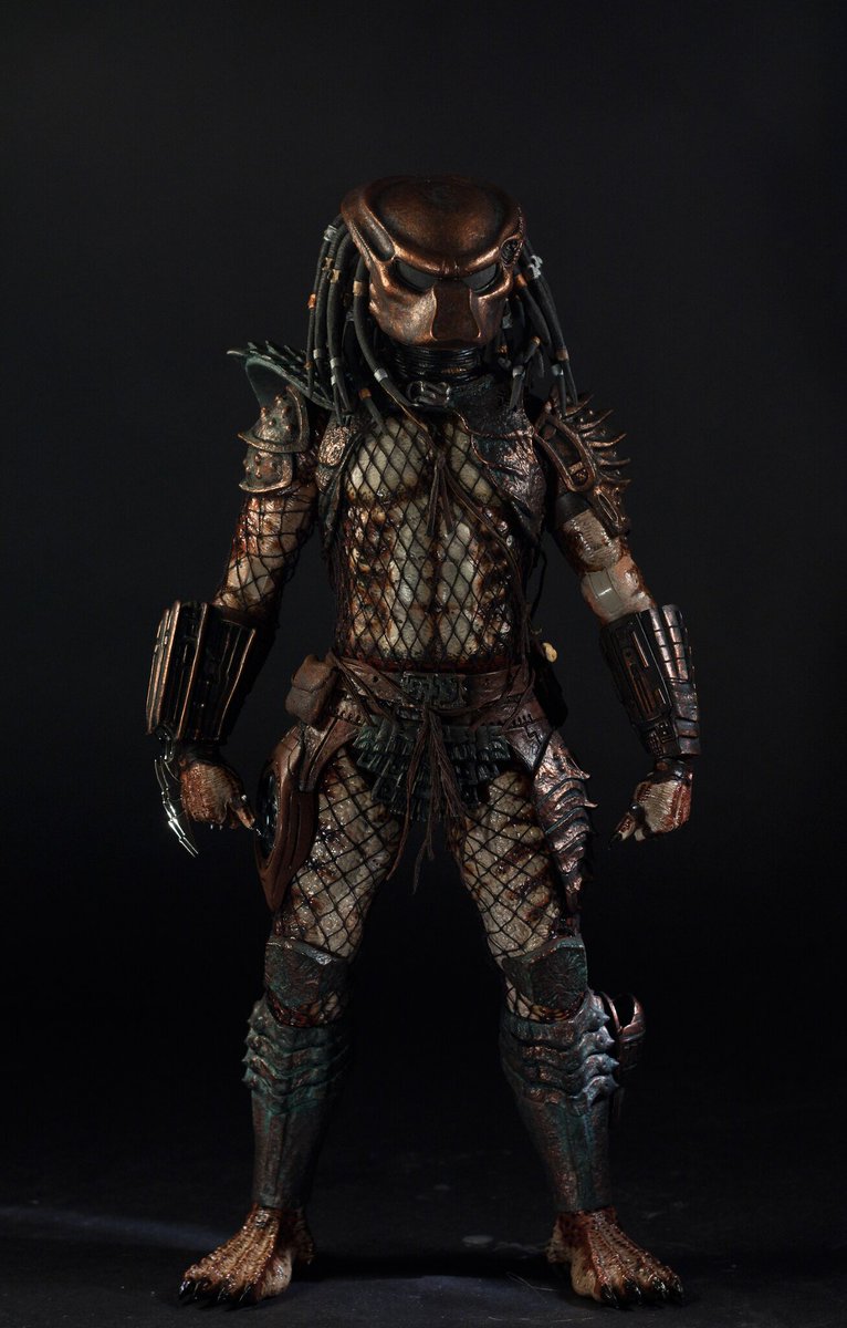 Something I keep bringing up but I’m very proud of the customization in both paint and scratch building I did on my Hot Toys City Hunter Predator v2. The mask is a resin cast from a maker on OSW but the paint and leather work is by me. 

Before and after: