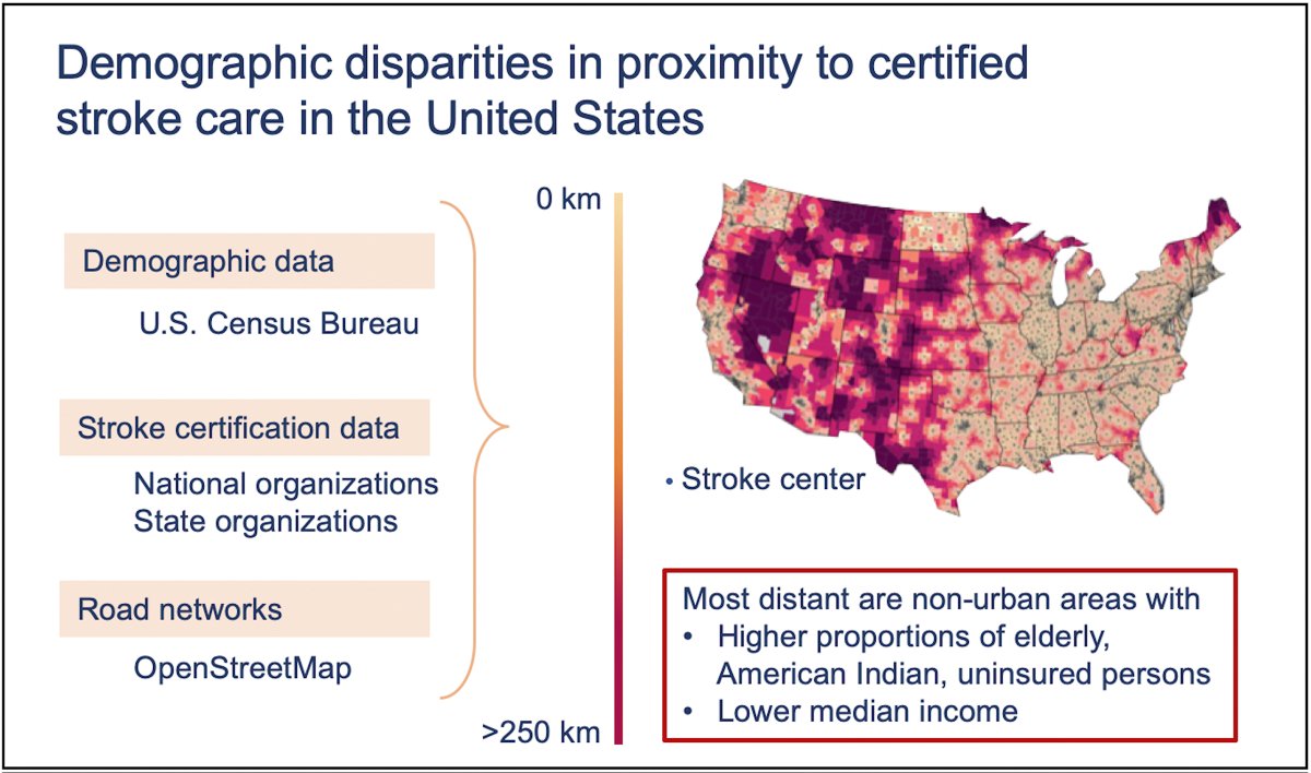 #STROKE Non-urban, American Indian, elderly, uninsured, and low-income populations had greater representation in those distant from certified stroke care in the US #StrokeDisparities ow.ly/Bz7Y50FUY3E 
Editorial ow.ly/S6KB50FUY3D