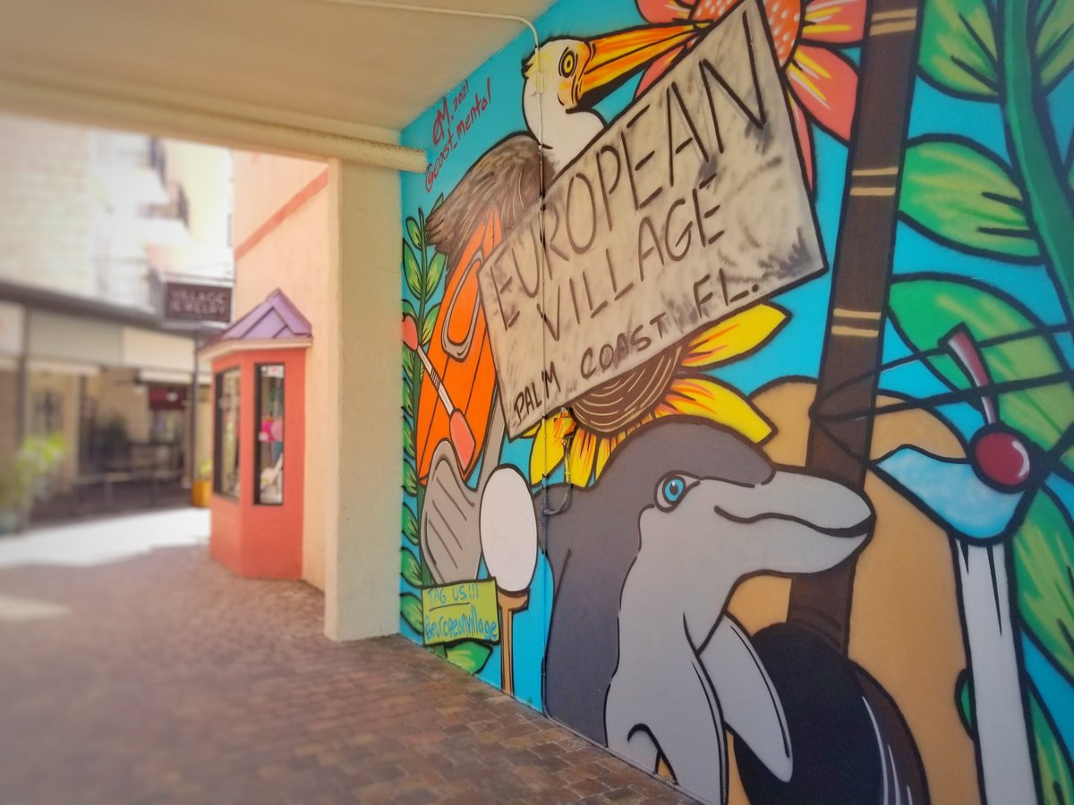 Have you noticed the new beautiful murals? 

Let's see some of your pictures under them in #PalmCoast! Tag <a href="/EuropeanVillage/">European Village</a> with your pictures on Twitter and Instagram!