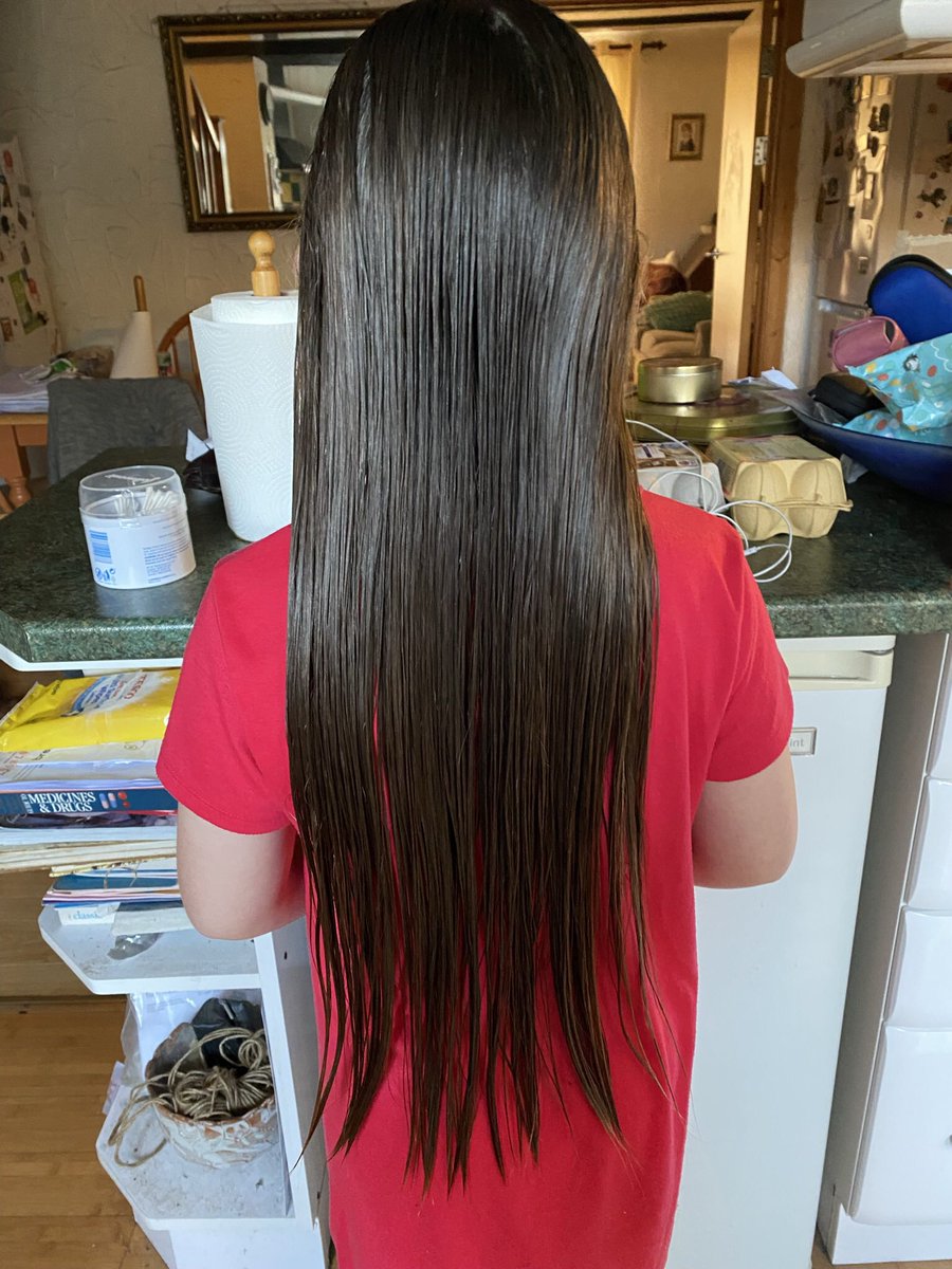 taylor23021971's tweet photo. Jessica had her hair cut today and the unwanted hair is being donated to The Little Princess trust who make wigs for children who lost hair through cancer or other illness.  @PrimaryElaine https://t.co/tfmngR80Ze