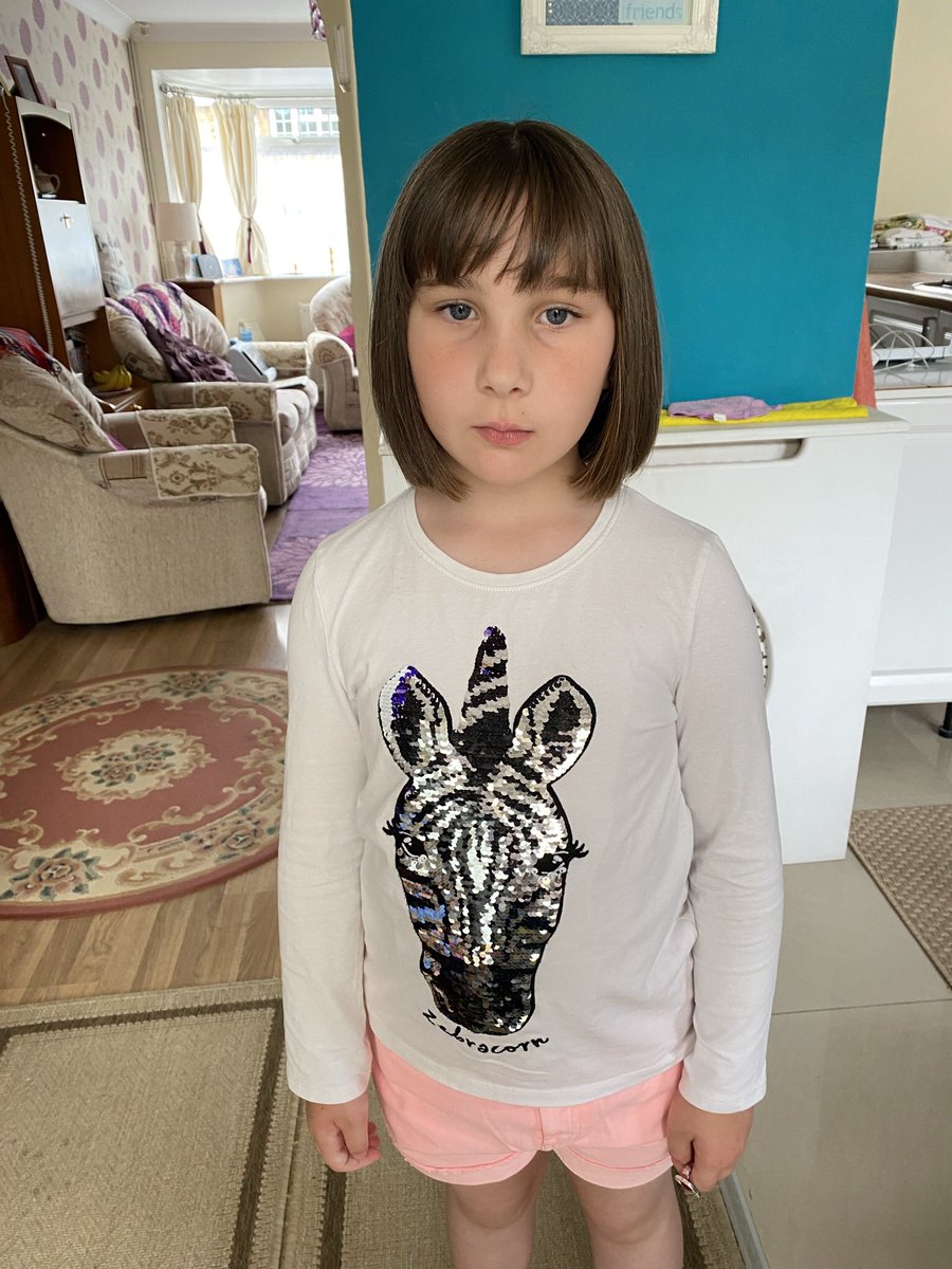 Jessica had her hair cut today and the unwanted hair is being donated to The Little Princess trust who make wigs for children who lost hair through cancer or other illness.  <a href="/PrimaryElaine/">Elaine Primary</a>