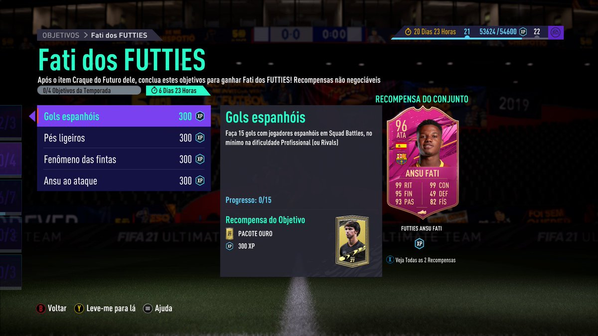 #FIFA21 Conteúdo 14hrs: Hj saiu o dme Kante 99 por apenas 3 times, o incrível Renato Sanches e o objetivo do Ansu Fati