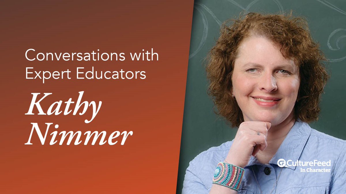 How does a blind educator teach sighted students? Coach sighted teachers? Watch as @Kathy_Nimmer shares with @gerard_924 of CultureFeed's #InCharacter program: youtube.com/watch?v=qgvChK… @NNSTOY @EducateIN