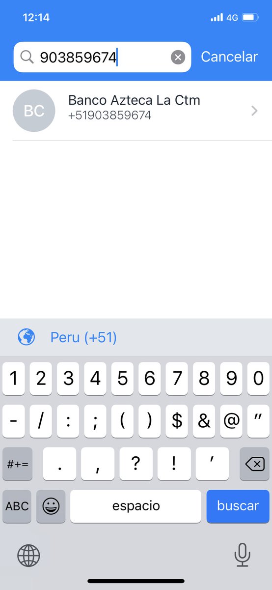 PeruYei's tweet photo. @rmapalacios Señora Rosa mi TrueCaller que tiene identificador de llamadas dice que es del Banco Azteca. https://t.co/ozZn7KmSBc