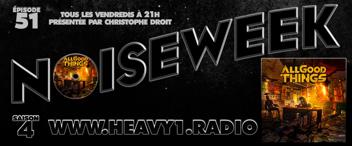 christophedroit's tweet photo. Tonight 9pm : #Noiseweek on @Heavy1Radio with @AGTrockofficial 'A Hope In Hell' #AlbumOfTheWeek and @TriviumOfficial @fuelofficial @lynchrocks @warkings_metal #TimeChild @corymarksmusic @BlackSwampWater @deafheavenband @rolotomassiband and @btbamofficial - https://t.co/JMae0ihQHd https://t.co/daxcq1SpS1