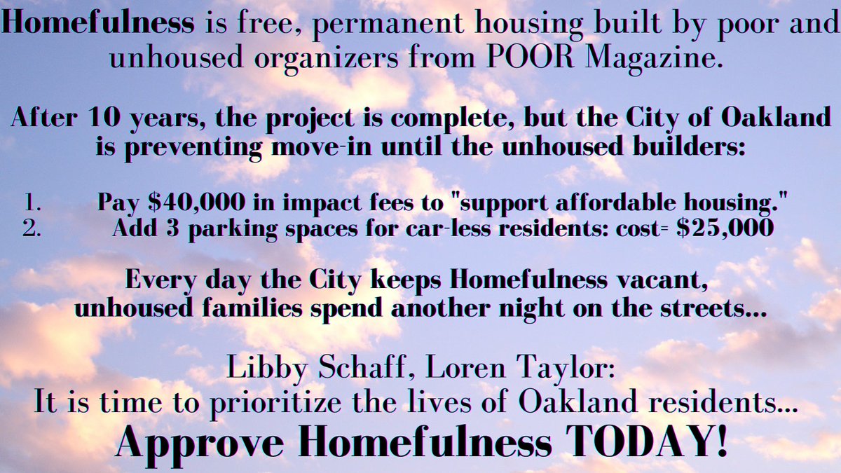 SueB62's tweet photo. Come on Oakland let these folks live in the homes they built!! #FreeHomefulness @LibbySchaaf https://t.co/eQHnFglsrQ