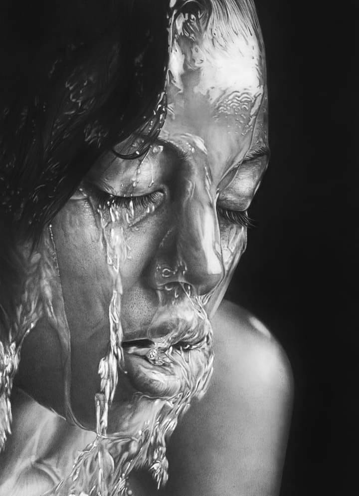 No es una foto, sino un dibujo hecho a lápiz ✏️
por la artista Olga Larionova.
¡Impresionante!