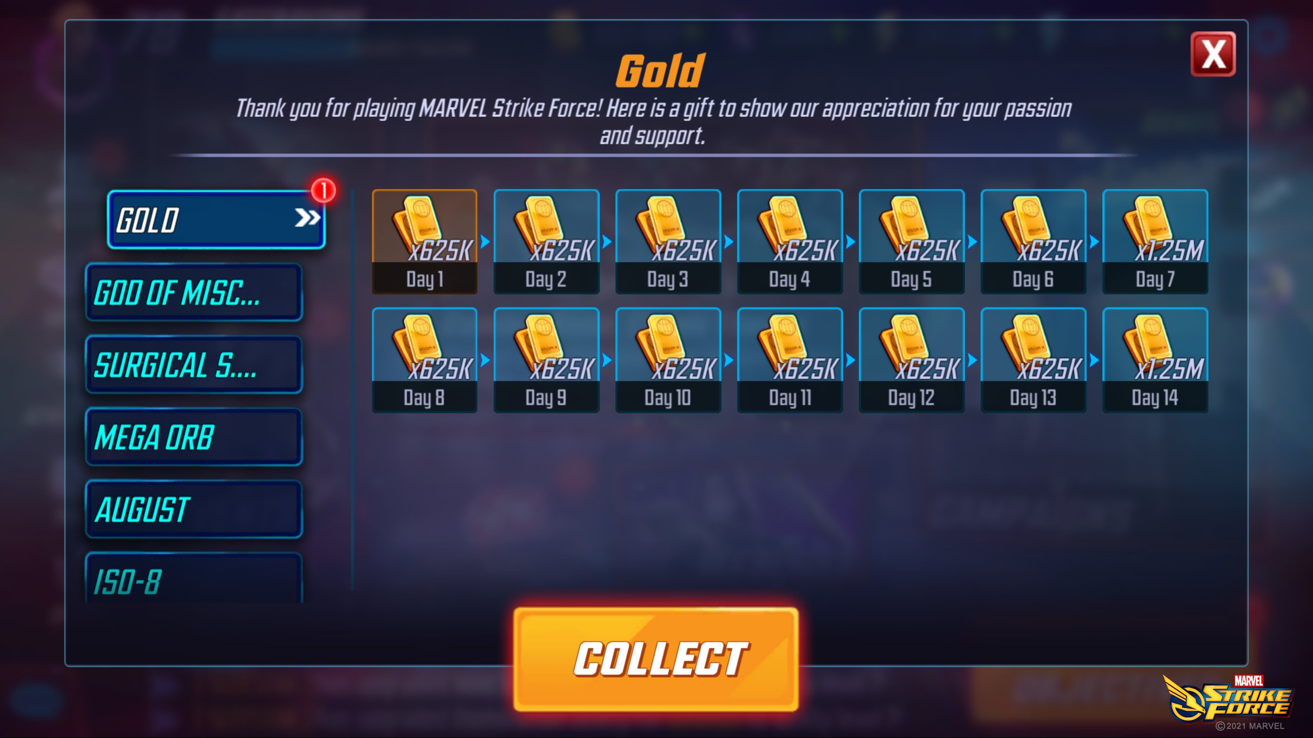 MARVEL STRIKE FORCE PROMO CODES 2021 