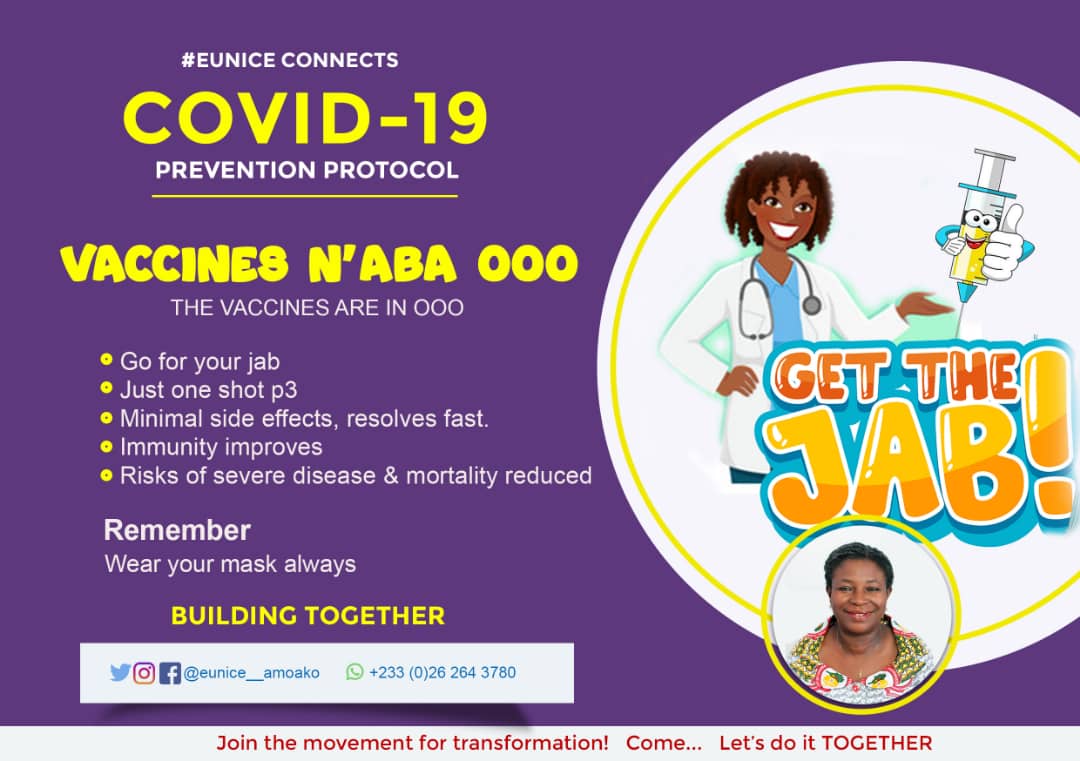 EUNICE4PSGhPrez's tweet photo. #PSGHAGM2021 is virtual however we need you and your family to be safe as you go about your duties.
Get vaccinated if you are not medically exempt. 
#BuildingTogether #Eunice4Prez #Euu4Prez https://t.co/qj3he8ecoz