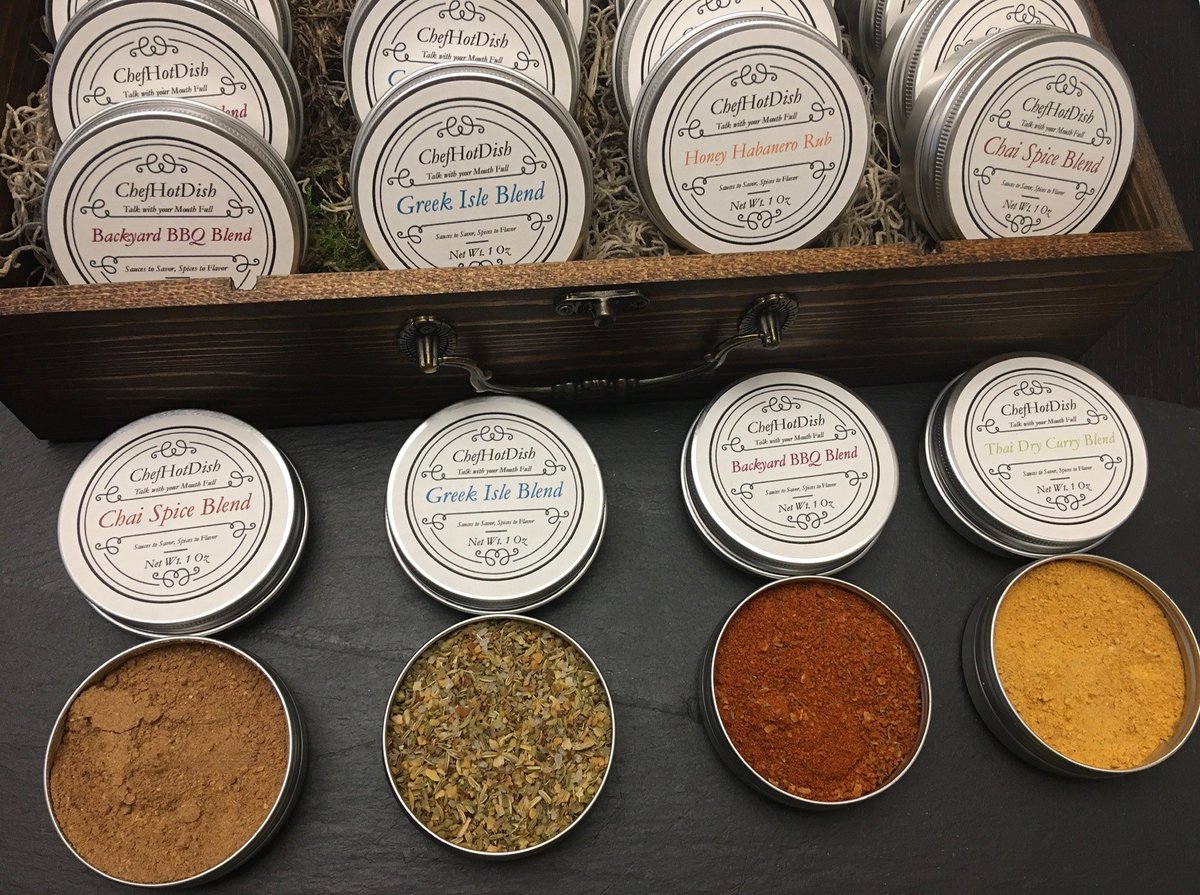 chefhotdish's tweet photo. ChefHotDish Organic Hand-Blended Spices are available!  Visit my shop on FB @ ChefHotDish.  Find your favorite flavor!  You can also find me at https://t.co/8czeBioIIJ  TIME TO COOK! https://t.co/VfwlV2DJyV