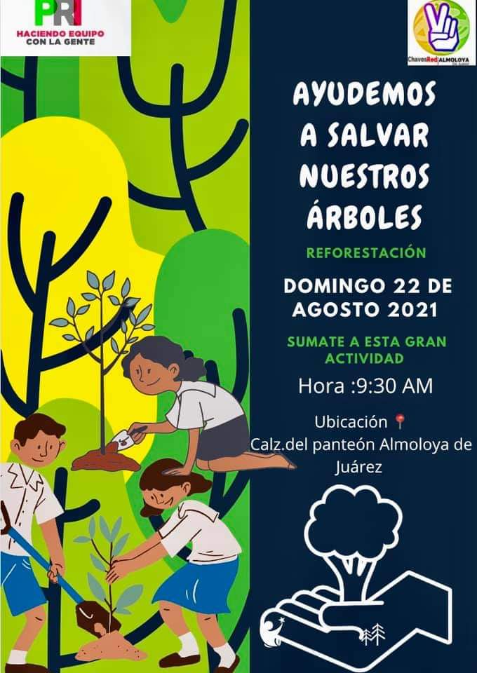 ChavRedAlmoloya's tweet photo. Chavos Red Almoloya de Juárez , te invita a esta gran (🌲Reforestación 🌲) “Cuidemos de nuestros municipio “
Ubicación 📍 :Calzada al panteón , Almoloya de Juárez  
⏰ Hora : 9:30 A.M 

Fecha ;Domingo 22 de agosto 🗓

-NO OLVIDEN TRAER SU PALA  Y PICO -  ⚒️⛏

¡No Faltes ! ☺️ https://t.co/p8ndWnPty9