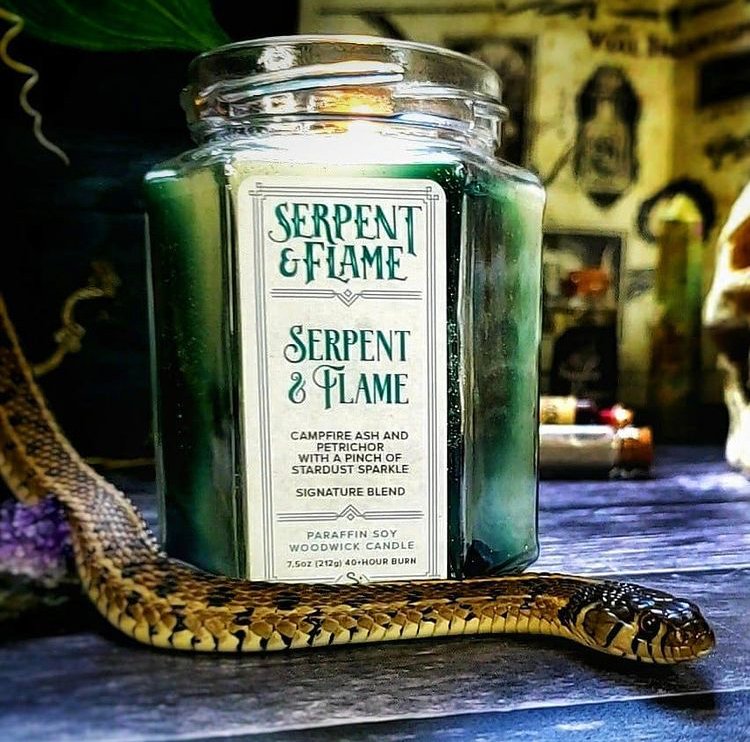 SerpentandFlame's tweet photo. Today is Fiver Friday! Take $5 off any of our Serpent &amp; Flame scented items. This blend is a mix of petrichor and campfire ash. 

https://t.co/ylCqfkrnJ4

This deal will end in 24 hours. 

📷 by @CrittersMomma https://t.co/4rdcxl1bO9