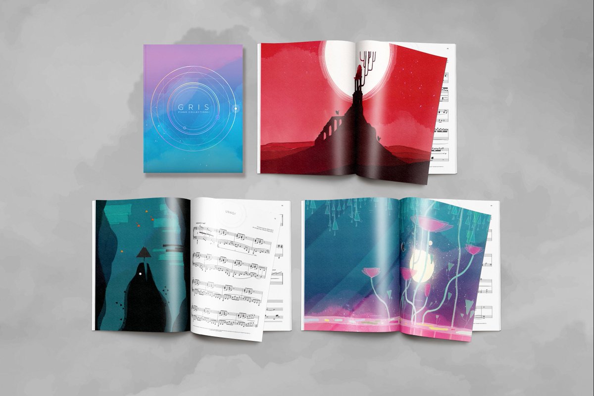 GRIS Piano Collections 2xLP vinyl, CD, and sheet music book are now available for pre-order in Europe: blackscreenrecords.com/collections/gr… ✨