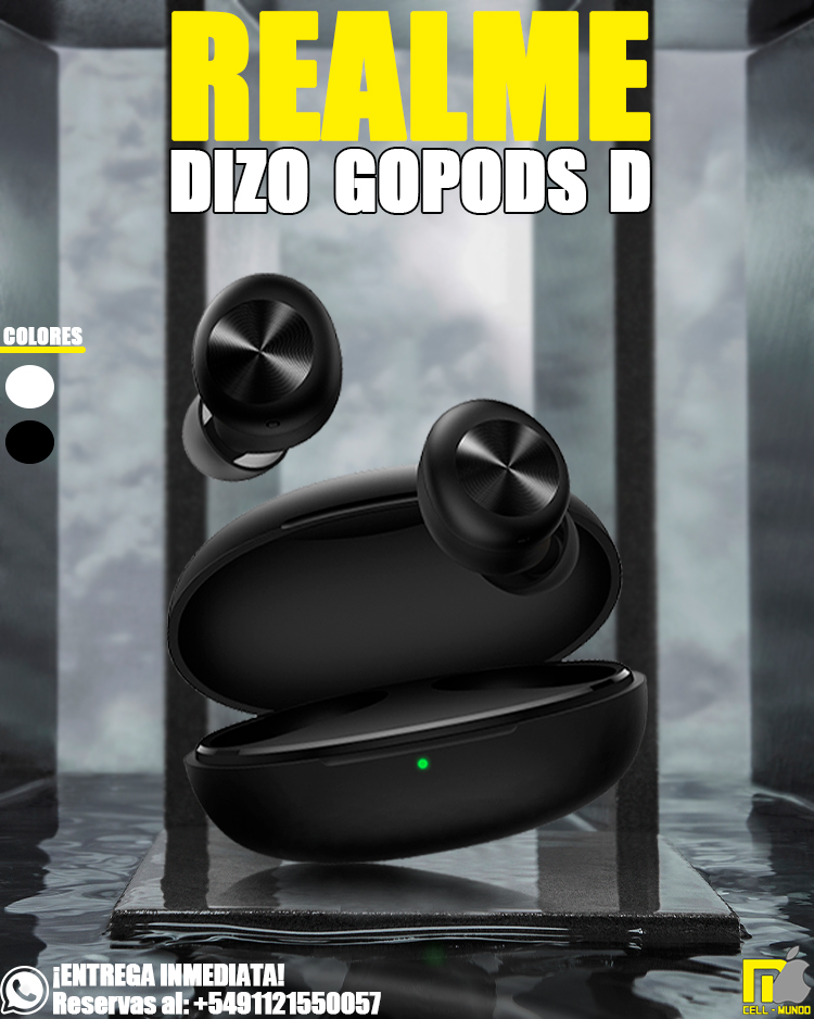 CELLMUNDO1's tweet photo. 🏷️ REALME🏷️
DIZO GoPods D

Colores ⚪ y ⬛

Reservá el tuyo en nuestra página web https://t.co/rD1oYwciK8 o por WhatsApp al +5491121550057
https://t.co/F2PjYRyNGE

#xiaomi #cellmundo #caballito #celulares #electronica #tecnologia #buenosaires #argentina #ventaonline https://t.co/TdOwtlY5bp