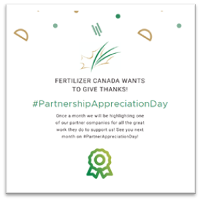 FertilizerCA's tweet photo. DYK that we have a partnership program? Partners are vital contributors to our industry’s success. #Partnerappreciationday will take place once a month and will highlight the great work of our valuable partners! https://t.co/DqwYQCrwu6