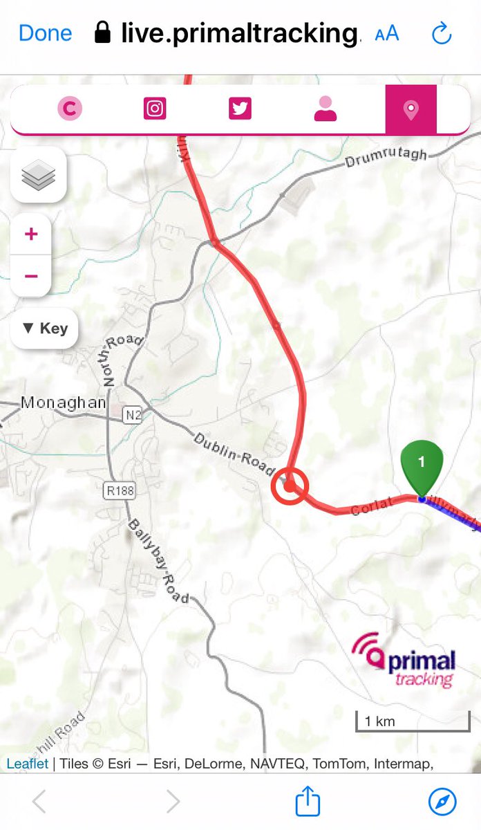 Just coming into #Monaghan #noahsbedpush  #TeamNoah  <a href="/monaghangaa/">@monaghangaa</a> 

Follow us on live.primaltracking.com/noahsbedpush/