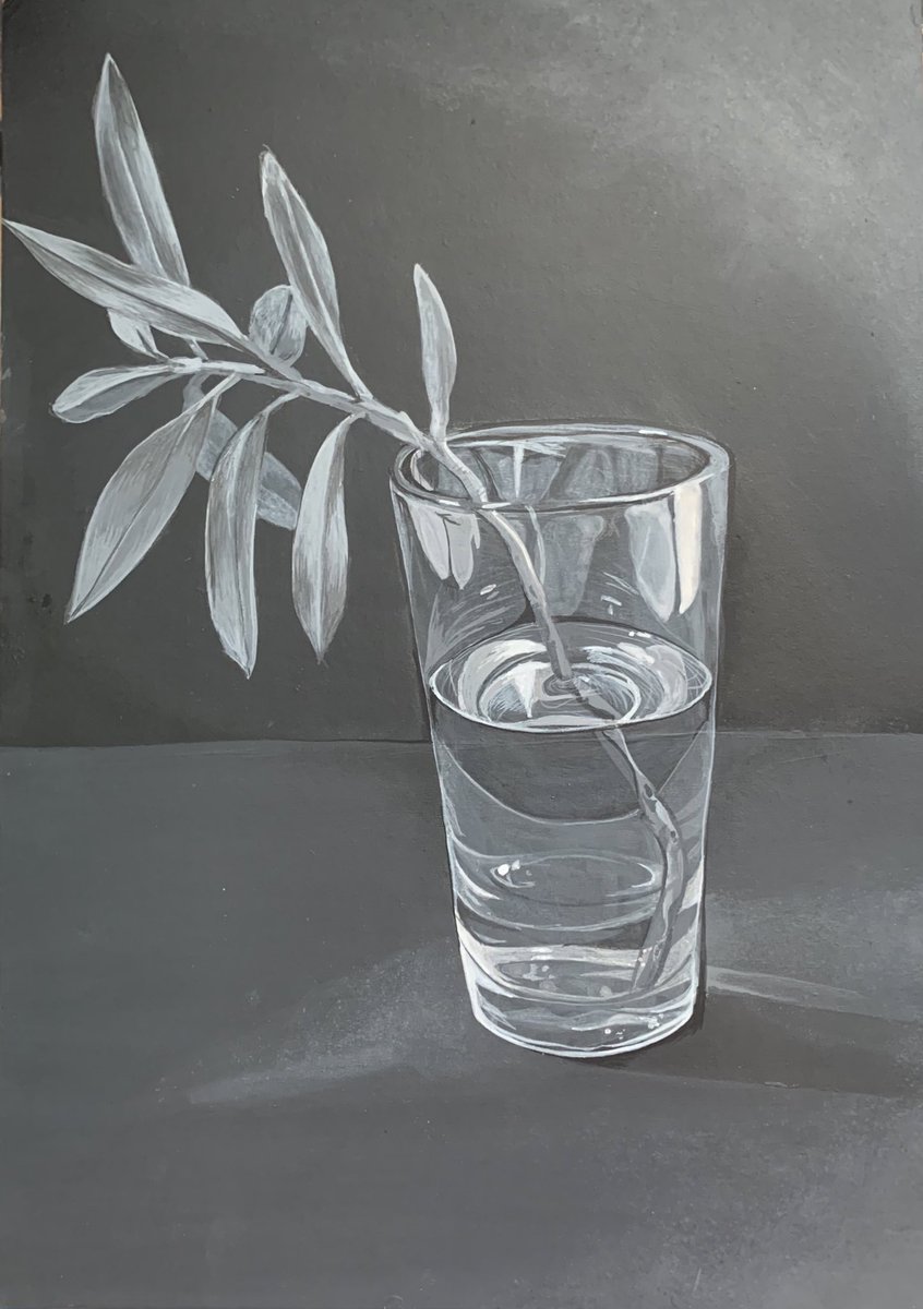 Just finished my first still life acrylic #painting thanks to a brilliant ‘Painting with Specialist Brushes’ course from <a href="/TCreatDimension/">TheCreativeDimension</a> ✨