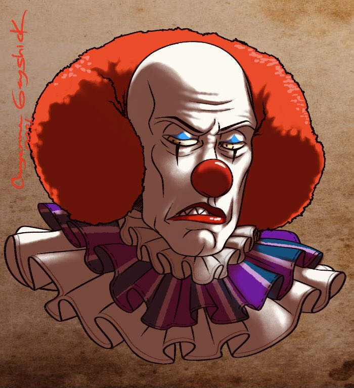 cageyshick's tweet photo. last post for today lol
#pennywise #pennywise1990 #IT1900 #IT #pennywisethedancingclown #daddywise #StephenKing #fanart https://t.co/jBcBDMJRQQ