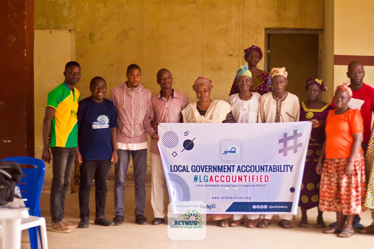 acthubafrica's tweet photo. On the 19th August 2021 we had our first physical engagement on #lgaccountified at Moniya, Akinyele Local Government with the Civil Coalition on Good Governance CCGG. https://t.co/MLN1eoHM3n