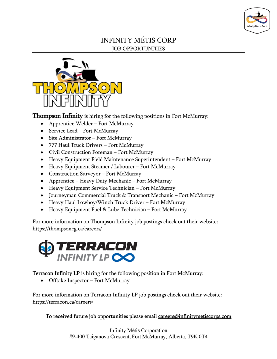 Infinity Métis Corporation tweet media