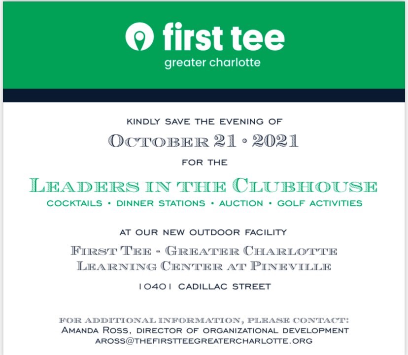 FirstTeeGC's tweet image. Save The Date! Leaders in the Clubhouse is just about two months away, so be sure to block October 21st, 2021 off on your calendars! Ticket information coming soon! #lic #savethedate #buildinggamechangers #changeageneration #ninecorevalues #healthyhabits #firstteegc #firsttee