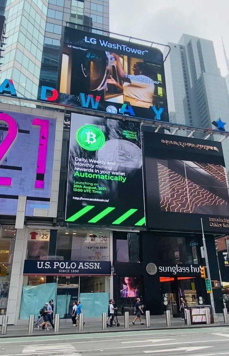 OfficialBTCE's tweet photo. We are LIVE on Times Square New York City.

Grab Bitcoin Eco (BTCE) before it's too late.

Follow us on:
Telegram: https://t.co/atED4YizsM
Twitter: https://t.co/d37v6rFHmN 
Instagram: https://t.co/XBfUpdhiIv 
Reddit: https://t.co/0MRLhEybCk https://t.co/WuHrILyRav
