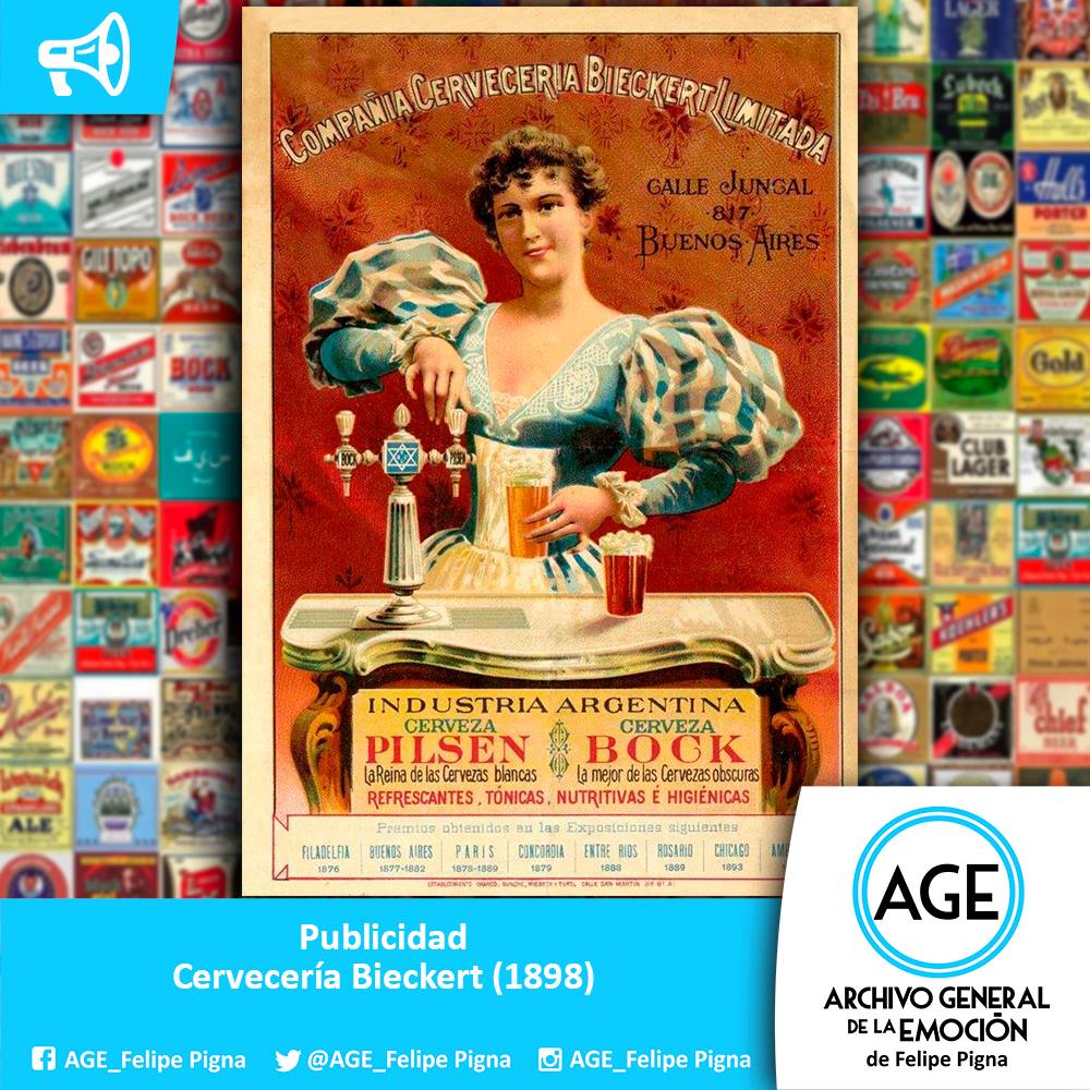 AGE_FelipePigna's tweet photo. Afiche publicitario de la Cervecería Bieckert - Año 1898 #ArchivoGeneraldelaEmocion https://t.co/twP6r5U1Hp