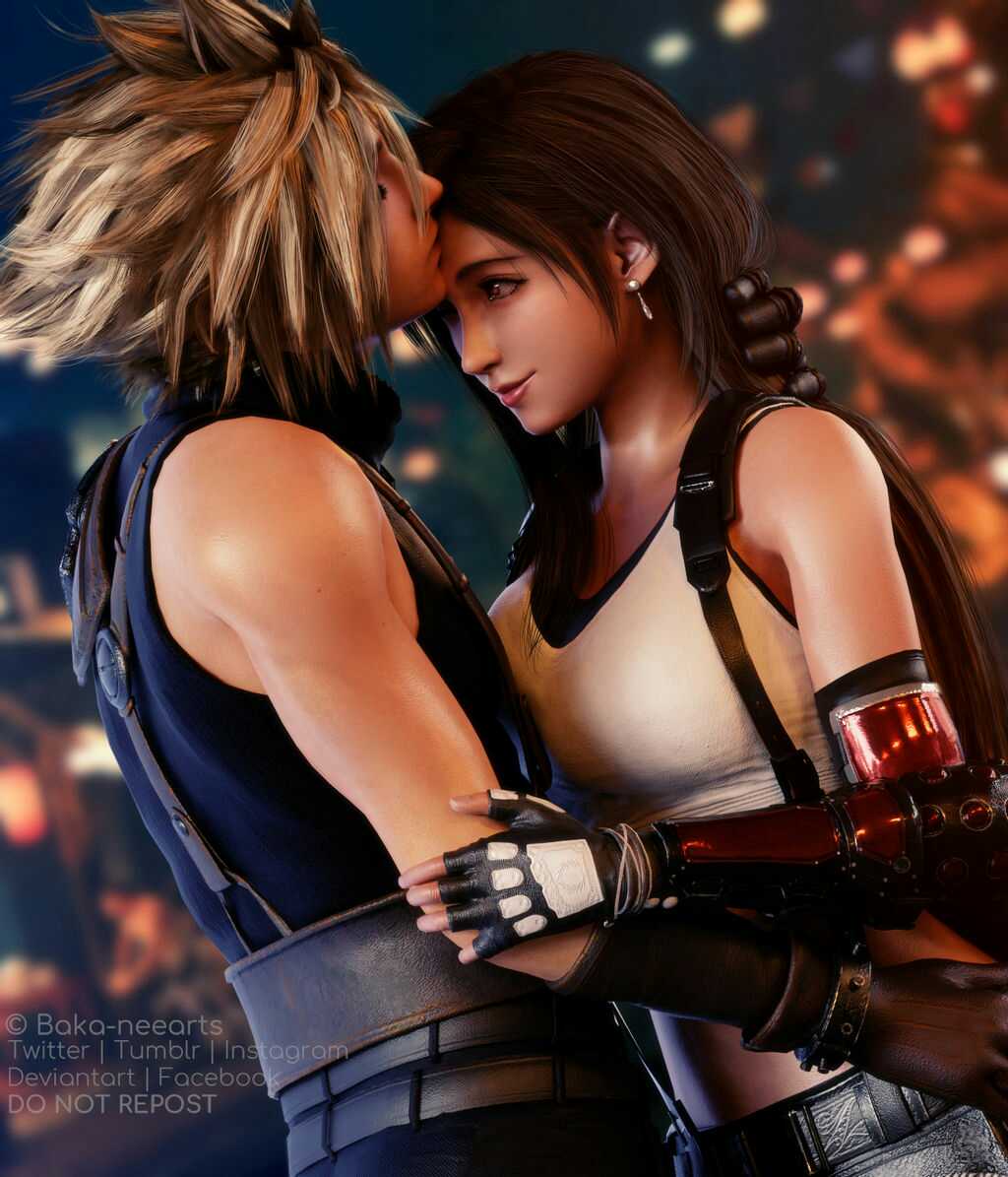 Cloud e Tifa-Squall e Rinoa-Gidan e Garnet-Tidus e Yuna FFVII-VIII-IX-X, image size:1024x1195