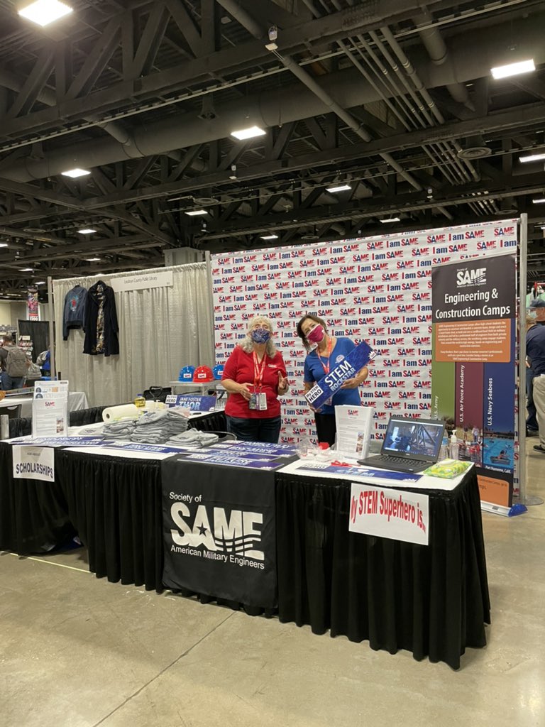 SAME_National's tweet photo. Stop by SAME’s booth #803 at #AwesomeCon and take a photo with you’re #STEMSuperhero! https://t.co/OJxepLNhfC