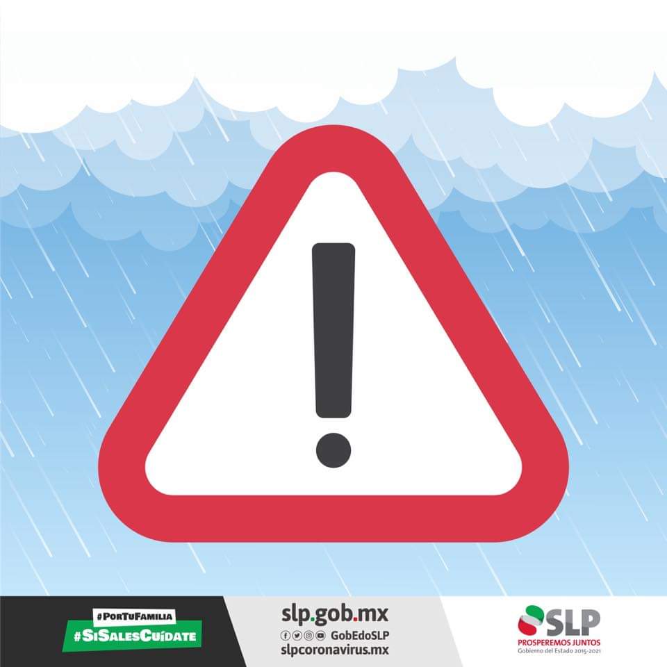 ⚠️ El Huracán #Grace avanza sobre el Golfo de México provocando lluvia sobre la Zona Huasteca de #SLP. 

De ser necesario ubica el #RefugioTemporal más cercano. 

Atendamos las indicaciones de Proteccion Civil y las autoridades municipales,  cualquier emergencia llama al 911.