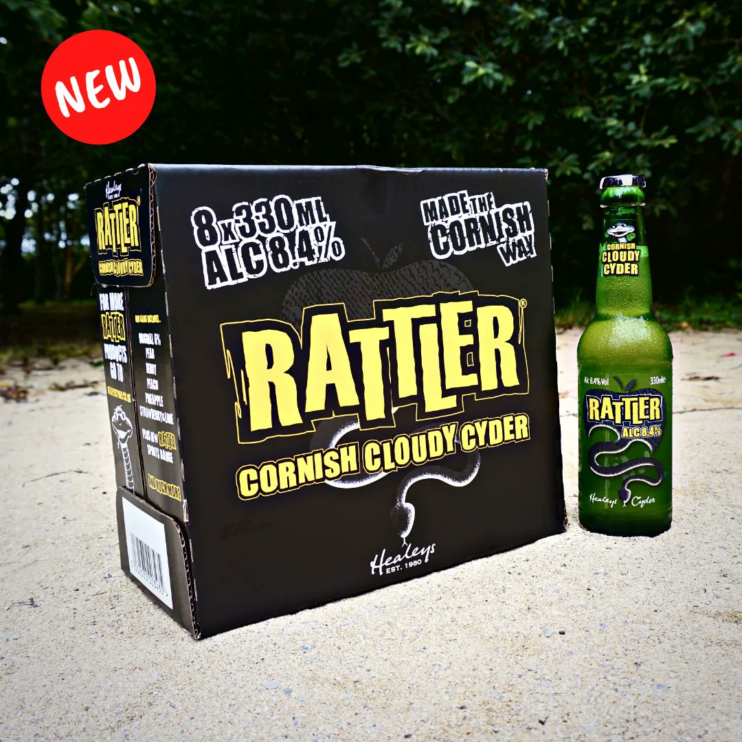 Rattler Cyder® 🐍 (@rattlercyder) on Twitter photo Introducing... Rattler 8.4%
Available now online and at <a href="/HealeysCyder/">Healeys Cyder 〓〓</a>
#rattler #cornwall #cyder #cider #rattler84 Introducing... Rattler 8.4%
Available now online and at <a href="/HealeysCyder/">Healeys Cyder 〓〓</a>
#rattler #cornwall #cyder #cider #rattler84