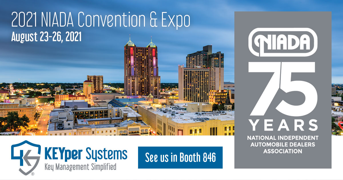 KEYperSystems's tweet image. Come by to see a revolutionary method of key and asset management designed to fit the needs of your dealership while providing the ultimate solution in accountability, analytics, security, and asset control. KEYper Systems will be in Booth 846. #niada #niada2021convention