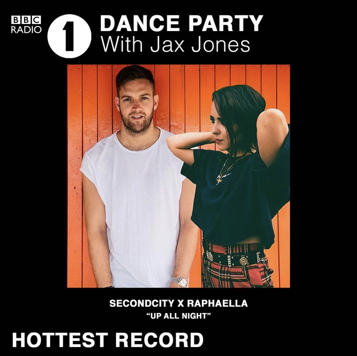 So much love to <a href="/JaxJones/">Jax Jones</a> for making ‘Up All Night’ <a href="/BBCR1/">BBC Radio 1</a> Hottest Record in the world 😍♥️🙏💃🏻 <a href="/Secondcityuk/">Secondcity</a> woop xx