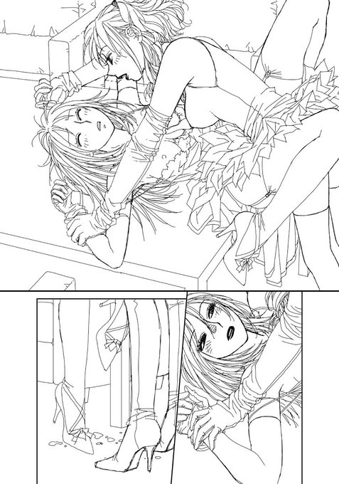 「My doll house」の下描き
台詞フキダシ擬音無し絵その、41

このマンガの登場人物ってばも〜エロい事ばっかり考えてるみたいじゃん😱

あぁ…オイラの事か……😝 