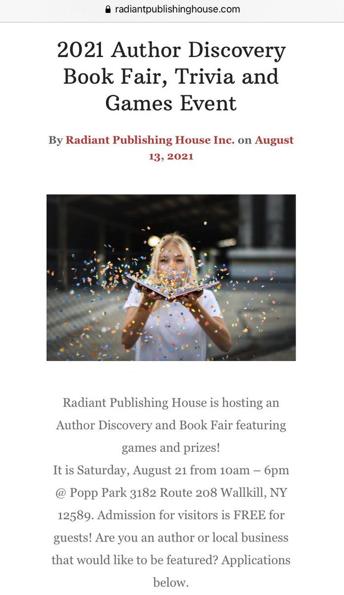 MarcDickerson1's tweet photo. Tomorrow!! I’ll be there with some books, hope you can stop by! (And that it doesn’t rain, ha)

#radiantpublishing #bookfair #bookfestival #2021books #novels #newnovels #popppark #marcdickerson #graphicnovel #comic #writer #writing #author #hudsonvalley #nyevents #wallkillny https://t.co/jHyjo1F13i