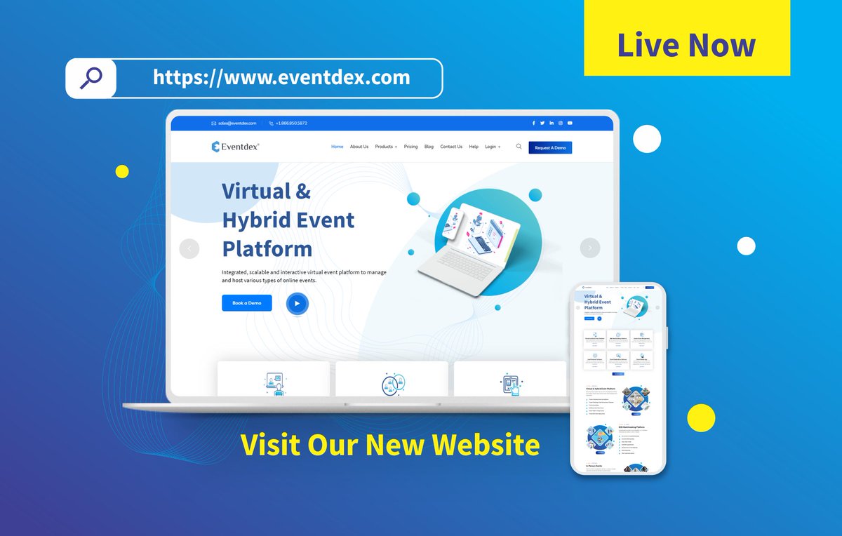 eventdex's tweet image. We are excited to announce the launch of our newly designed website eventdex.com. We have got a new look, elevated design aesthetic with robust content, improved functionality, &amp;amp; added interactivity for our #visitors. Visit us now.

#eventdex #websitelaunch