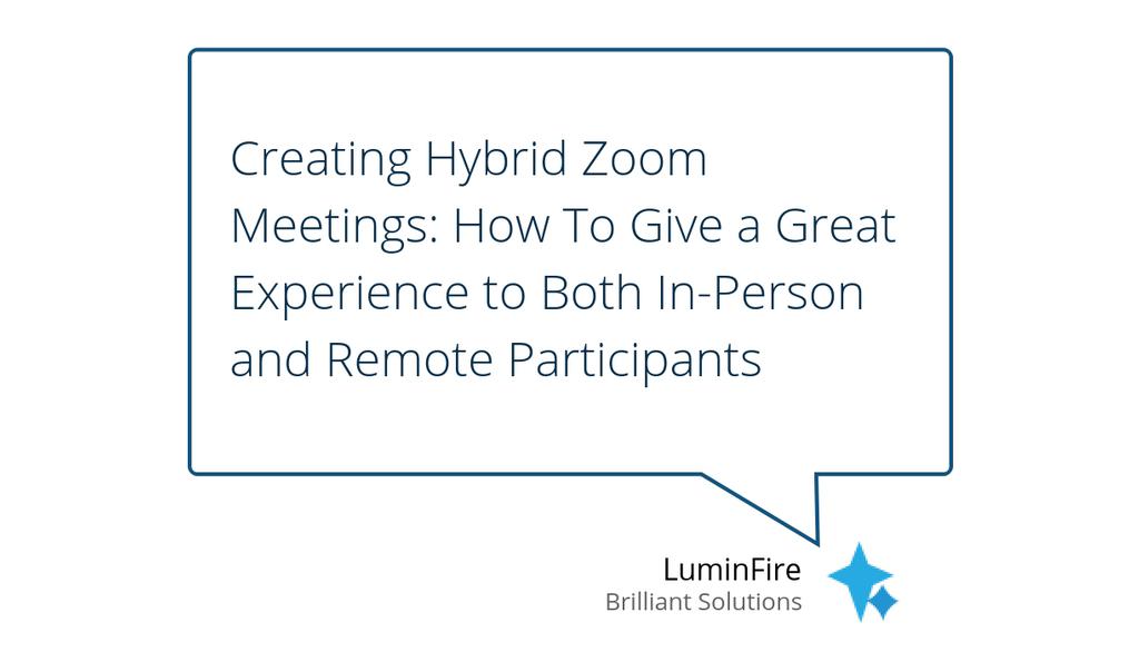 timcimbura's tweet image. How do you effectively hold a meeting or event that gives an equally great experience to both in-person and remote participants?

Read more 👉 bit.ly/2UjWKWE

#Meetups #HybridMeetings #VideoConferencingTool #FileMaker #WordPress